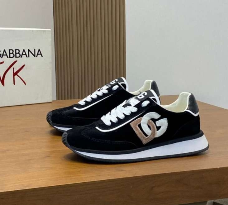 Dolce & Gabbana 2025 DG Cushion Sneaker Black Suede