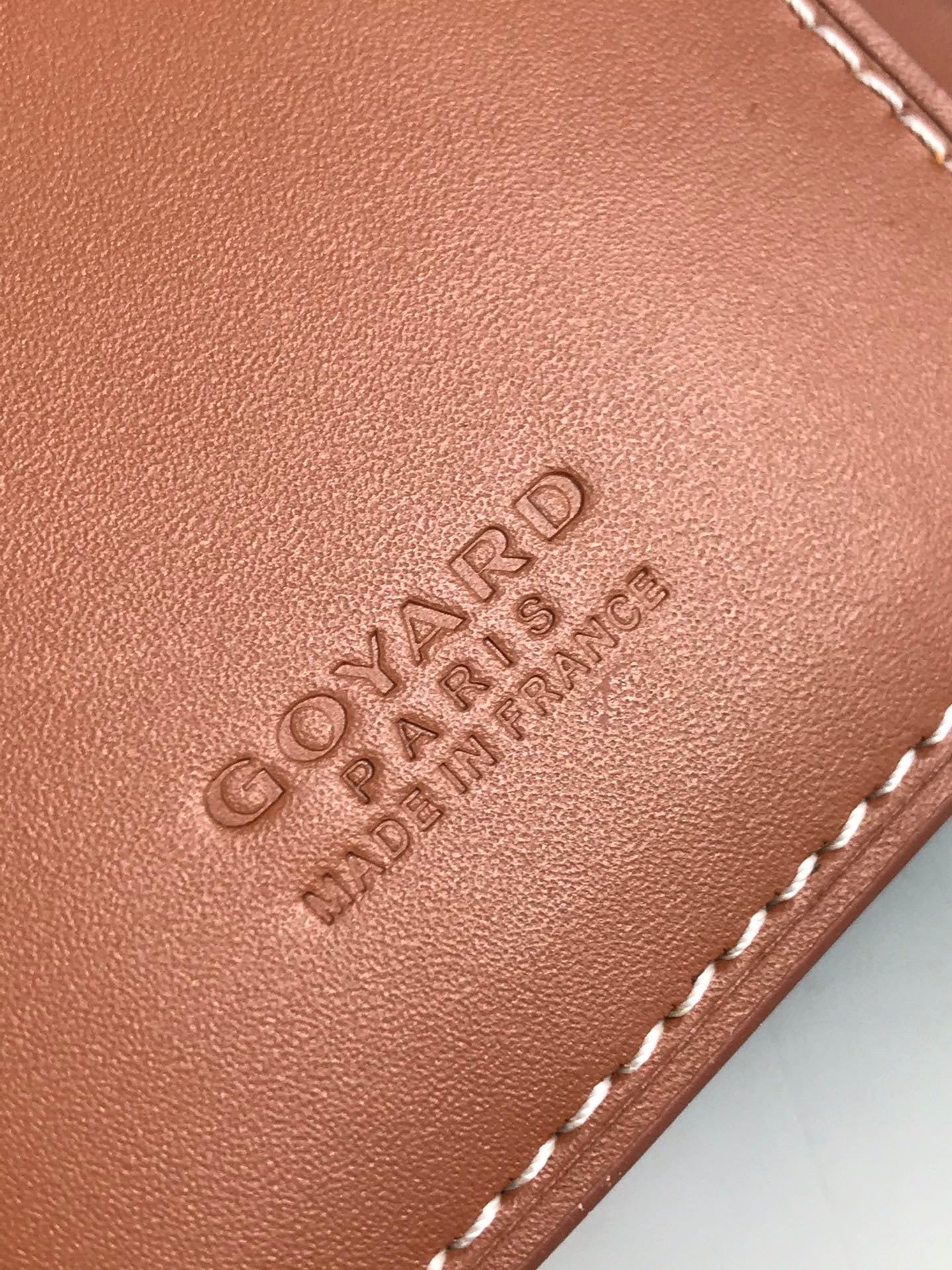 Goyard 2025 Saint-Pierre Card Wallet 11cm Black Tan Calfskin Canvas