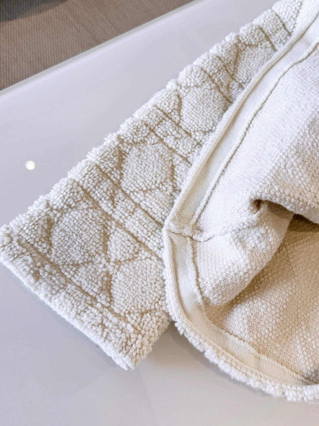 Dior 2025 Alps Cannage Jacket Cream Wool Cashmere