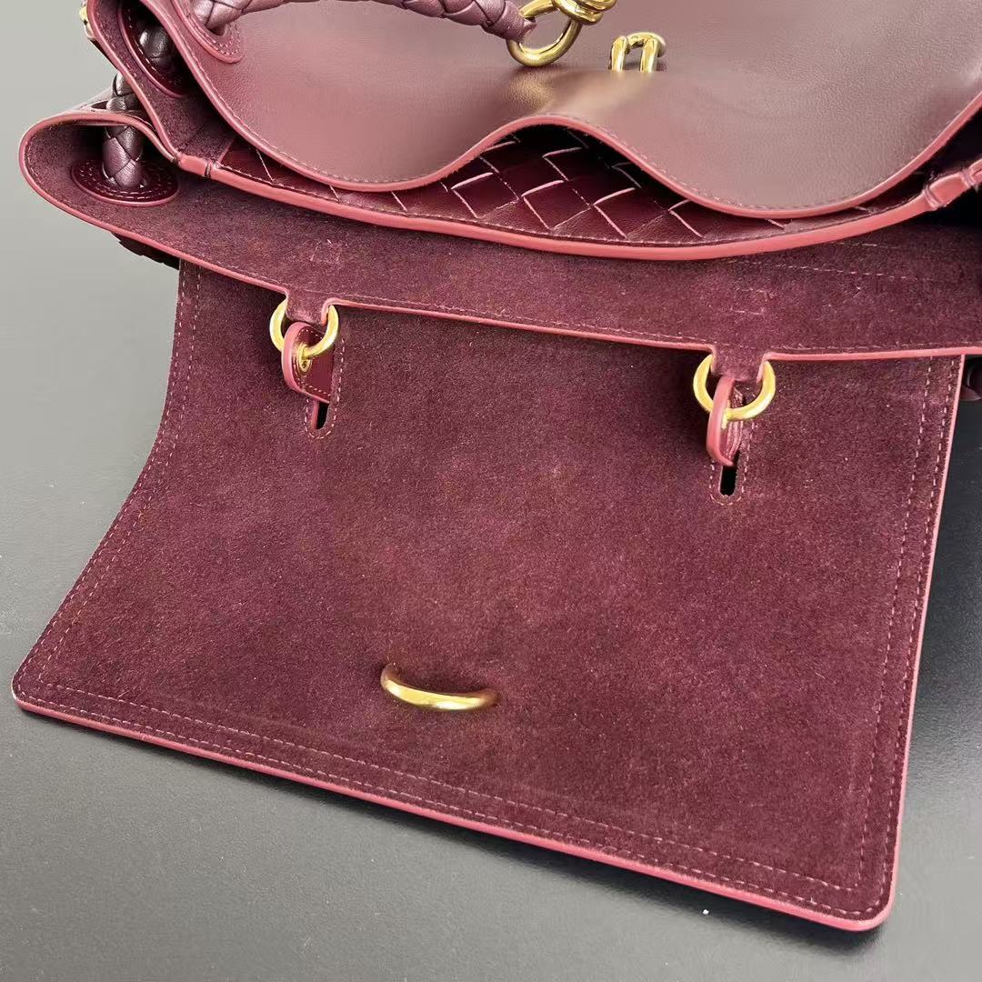 Bottega Veneta 2025 Ciao Ciao Bag 34cm Burgundy Calfskin