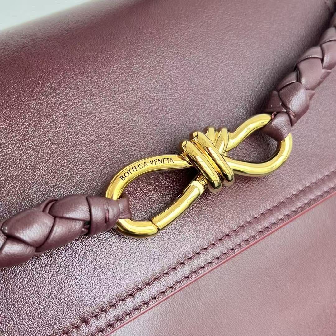 Bottega Veneta 2025 Ciao Ciao Bag 34cm Burgundy Calfskin