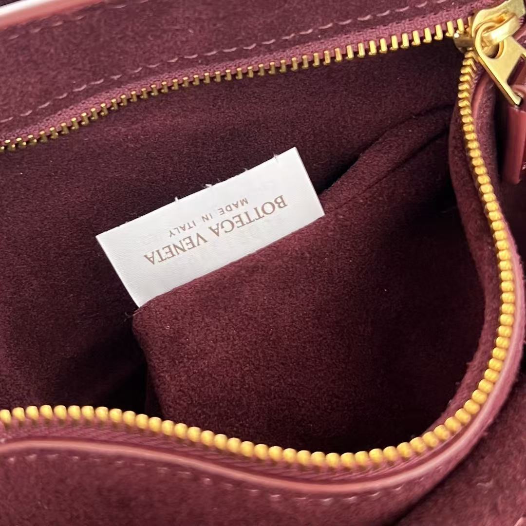 Bottega Veneta 2025 Ciao Ciao Bag 34cm Burgundy Calfskin