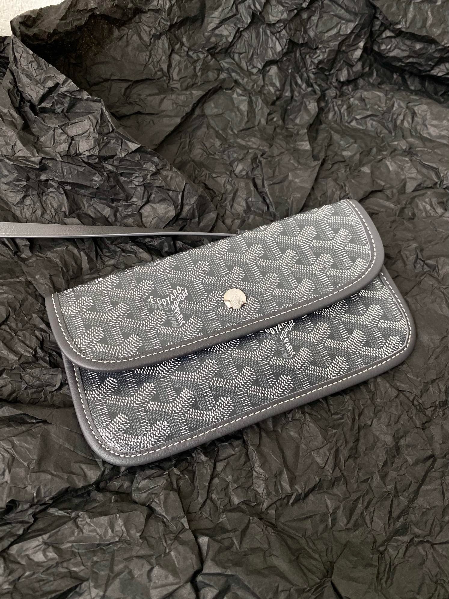 Goyard 2025 Saint Louis PM Tote Bag Grey Calfskin