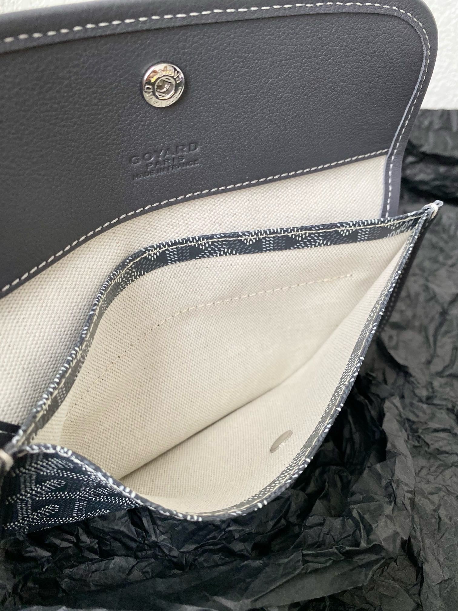 Goyard 2025 Saint Louis PM Tote Bag Grey Calfskin