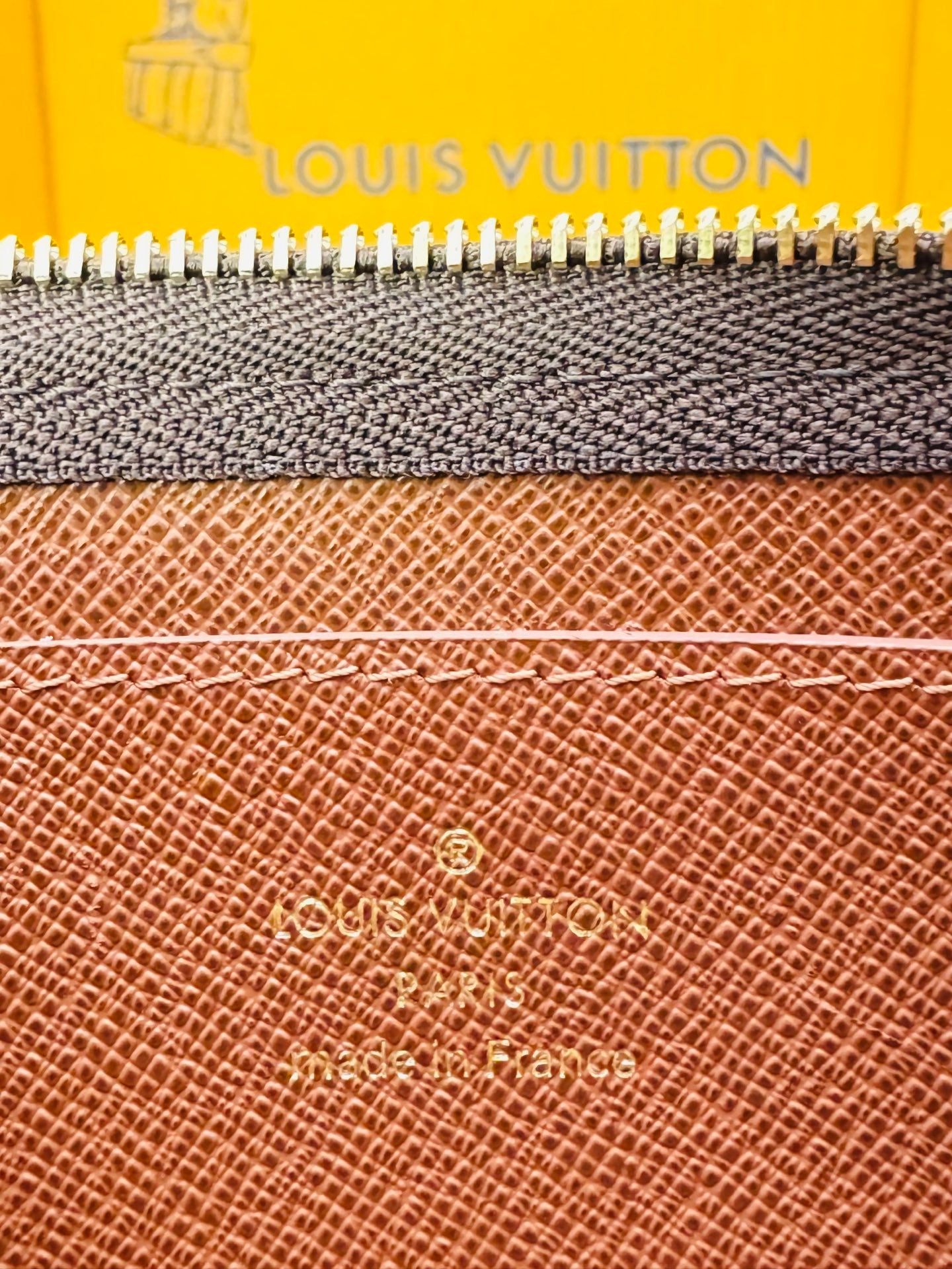 LV 2025 Key Pouch S Brown Cowhide Canvas