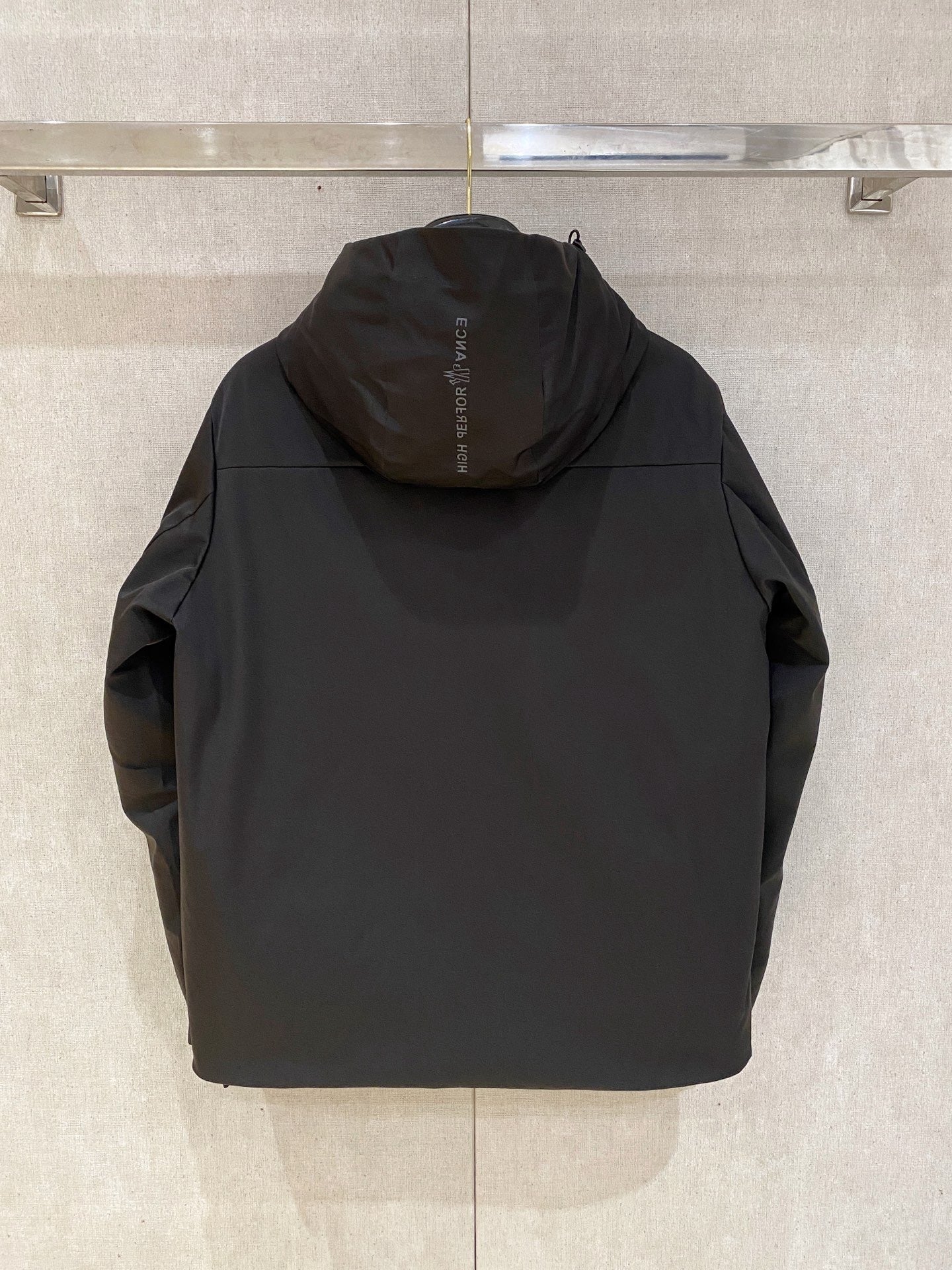 Moncler 2025 Hooded Jacket Black Nylon Down