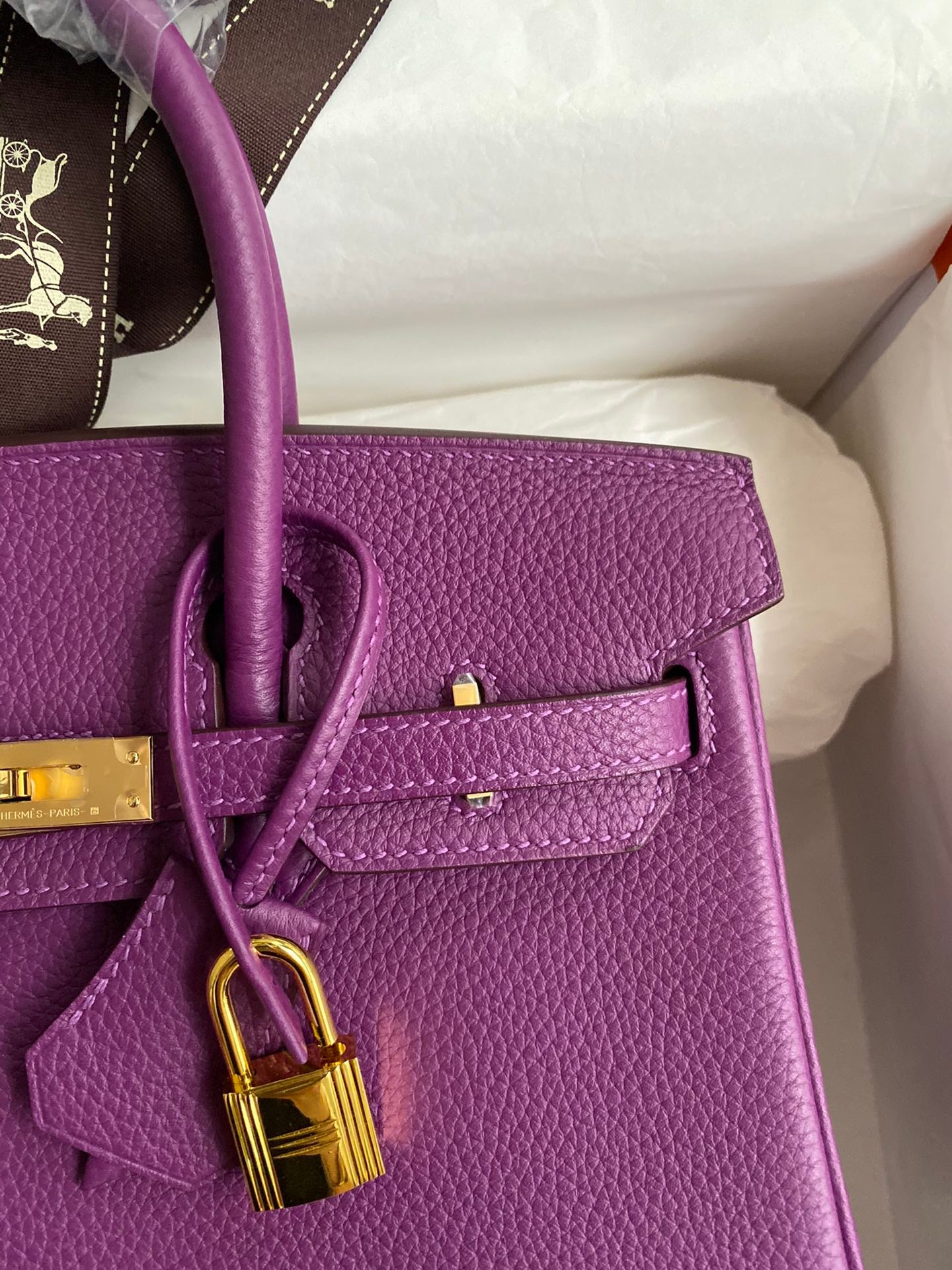 Hermes 2025 Birkin Bag Purple With Gold Hardware Epsom Leather