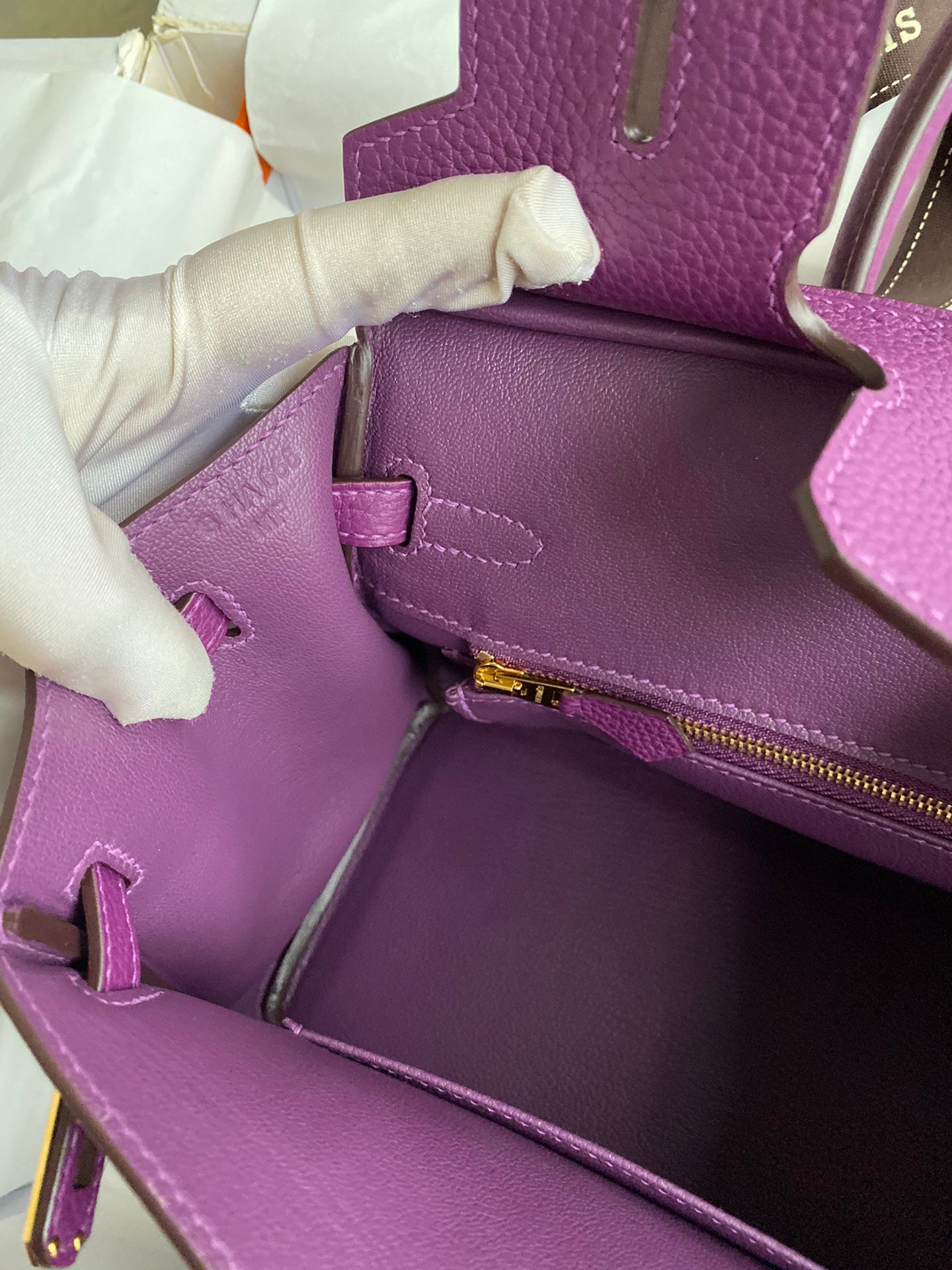 Hermes 2025 Birkin Bag Purple With Gold Hardware Epsom Leather