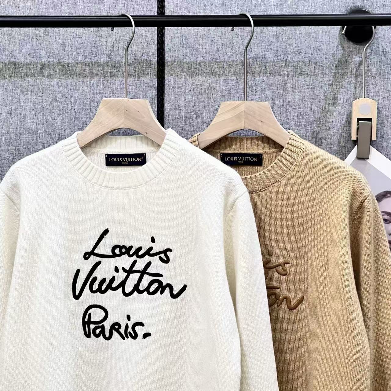 Louis Vuitton 2025 Cursive Signature Pullover Wool