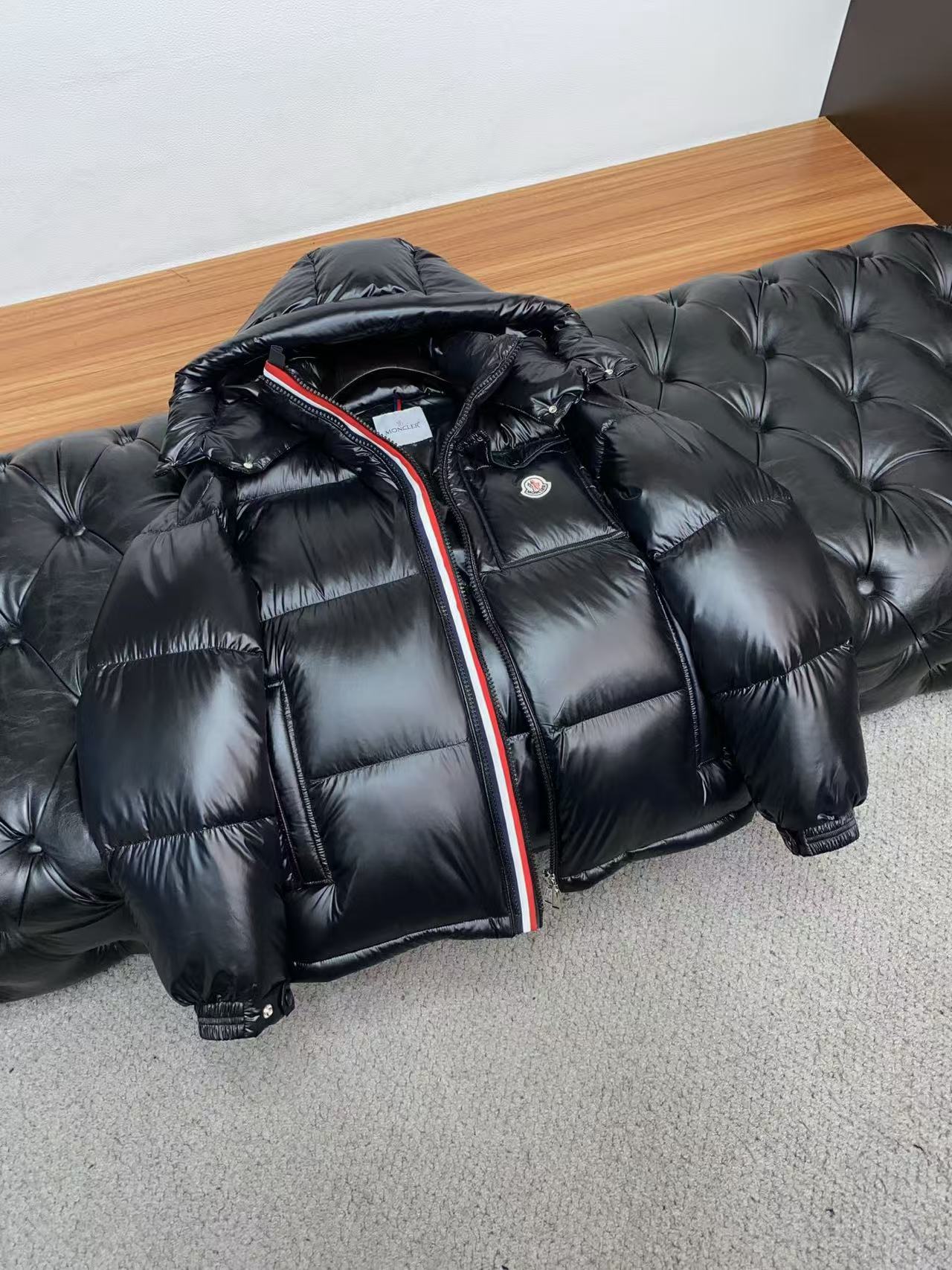 Moncler Montbeliard Hooded Short Down Jacket