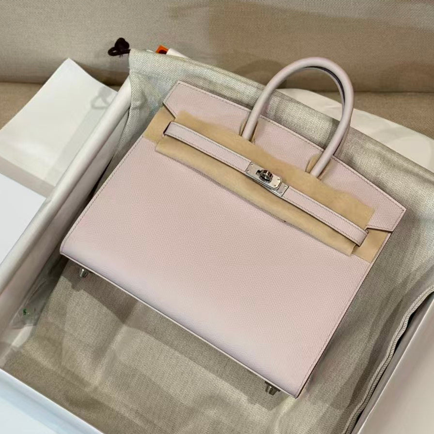 Hermes 2026 Birkin Bag 25cm Light Pink Epsom Leather