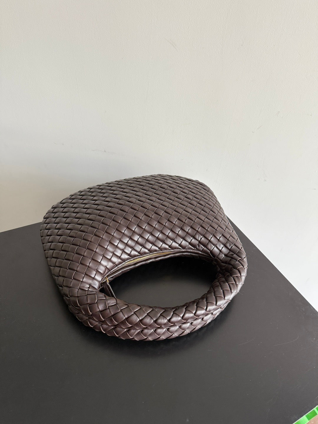 Bottega Veneta Shoulder Bag Brown Intrecciato Leather