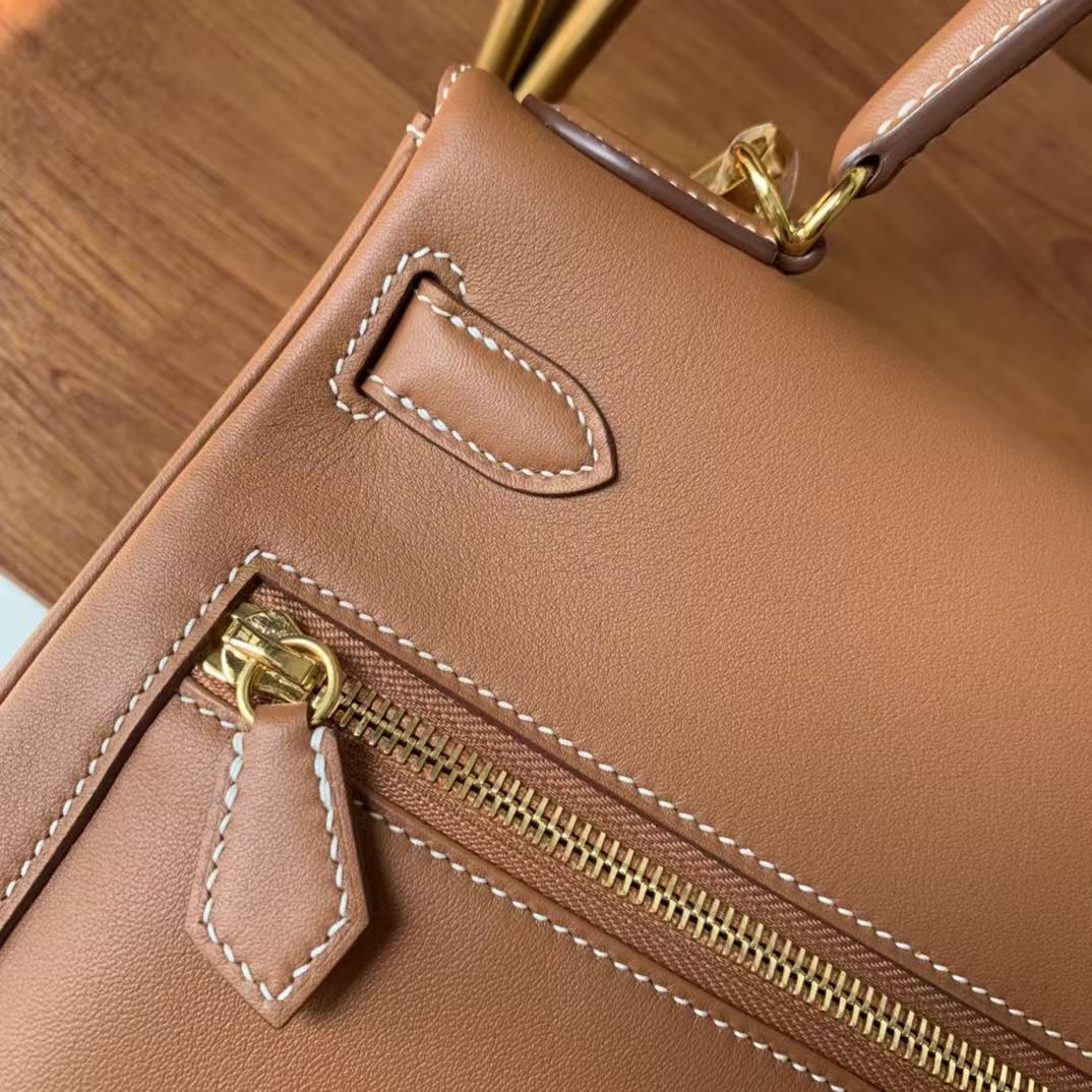 Hermes 2026 Kelly Lakis 2-way Bag Brown Leather