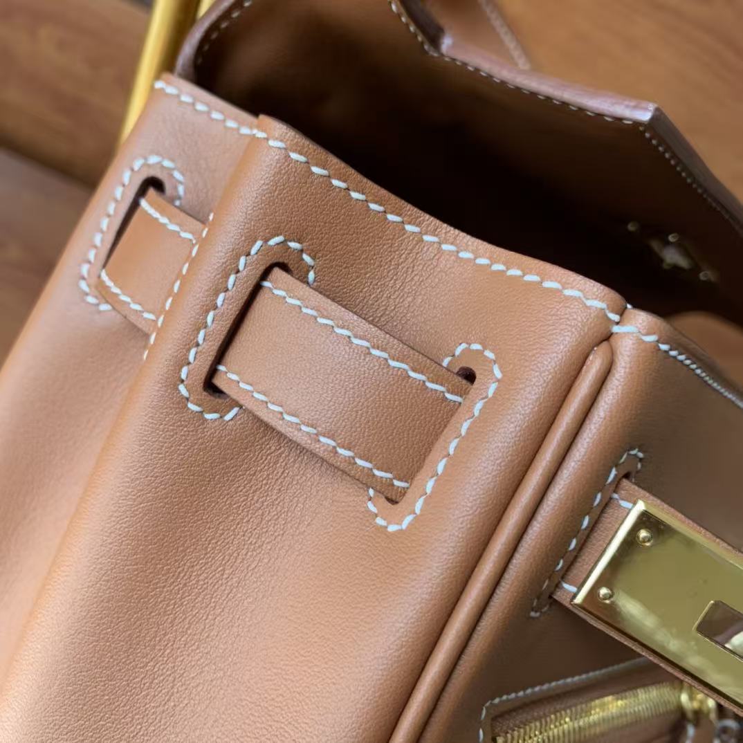 Hermes 2026 Kelly Lakis 2-way Bag Brown Leather