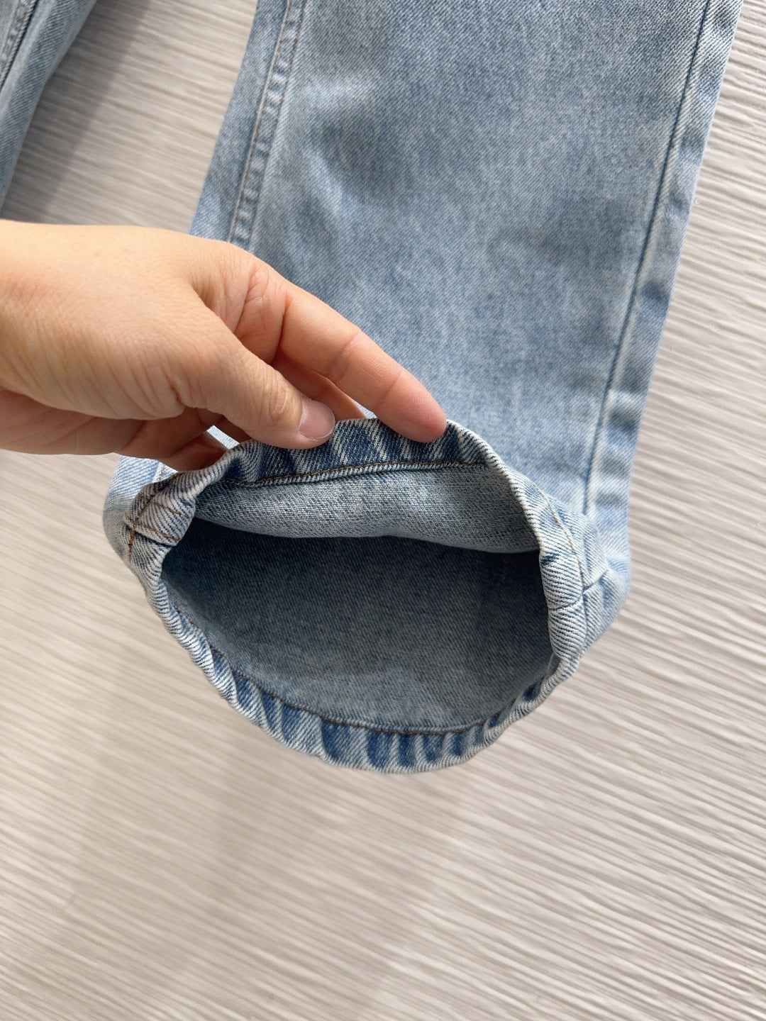 Chanel 2026 Jeans Blue Cotton With Gold Buckle