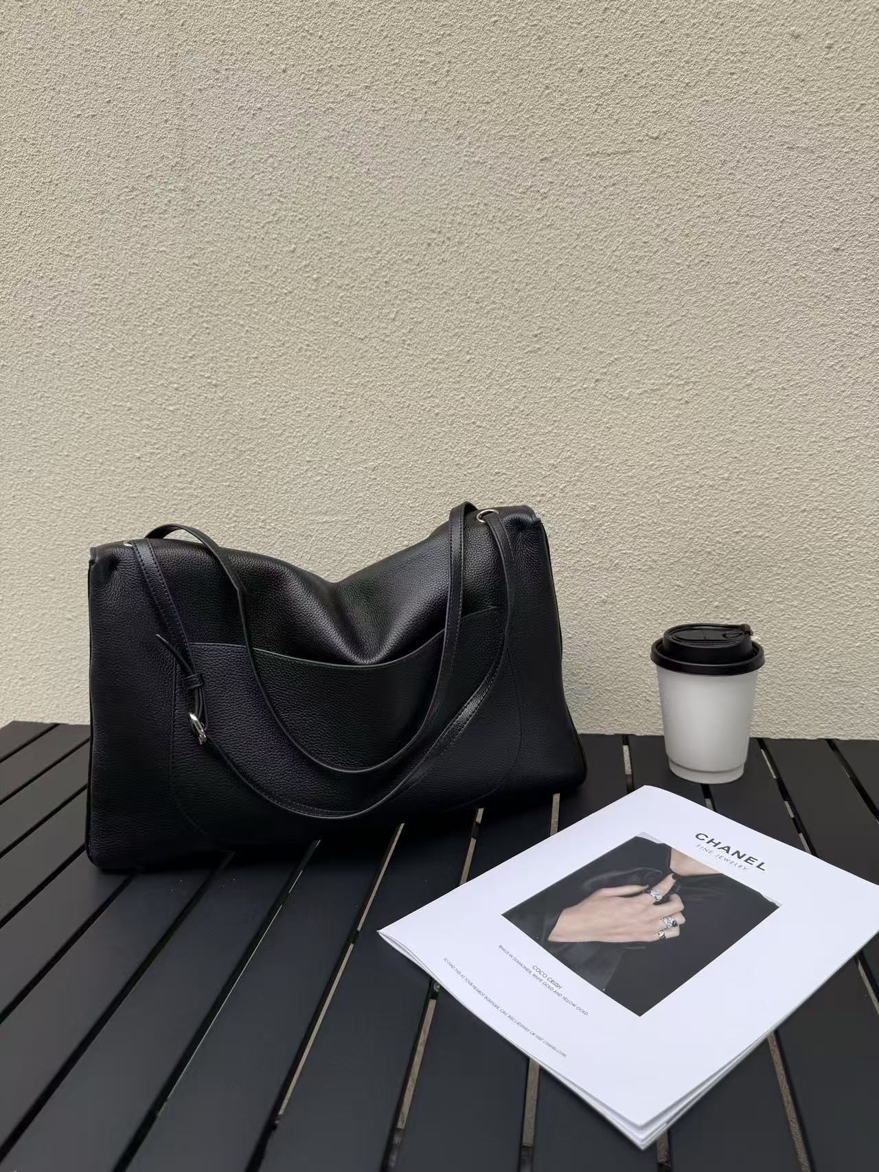 Chanel 2026 Maxi Flap Bag Black Calfskin