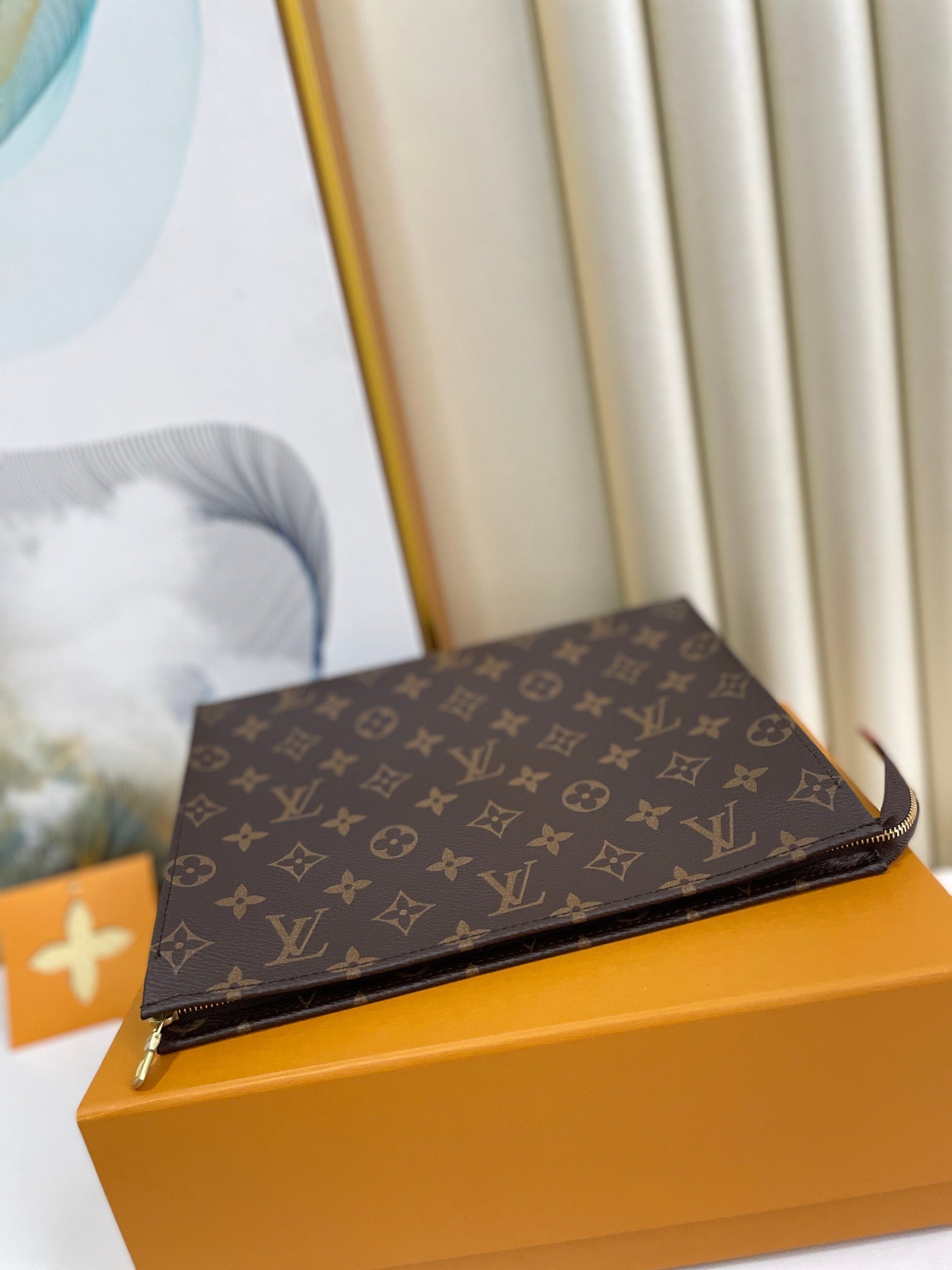 Louis Vuitton Toiletry Pouch 26 Brown Monogram Canvas Cowhide