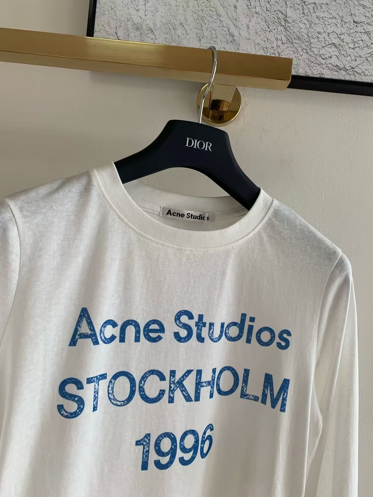 Acne Studios 2026 Letter Print Shirt White Cotton