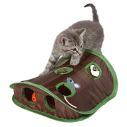 PLAYMOUSE - Aire de jeu pliable avec 9 trous pour chat