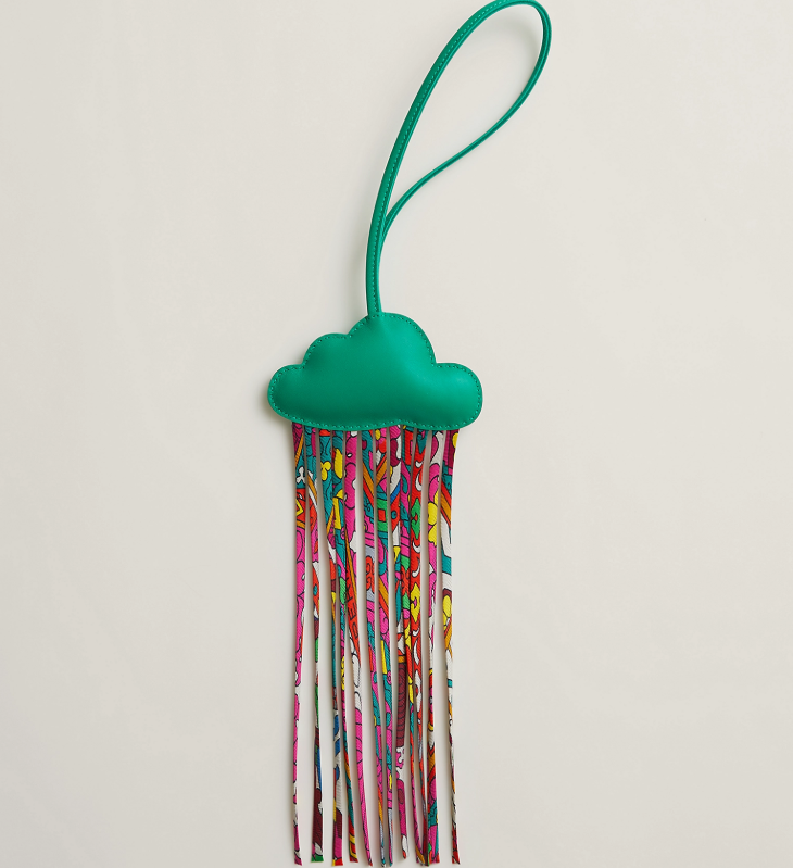 Hermes Cloud Charm Leather Silk