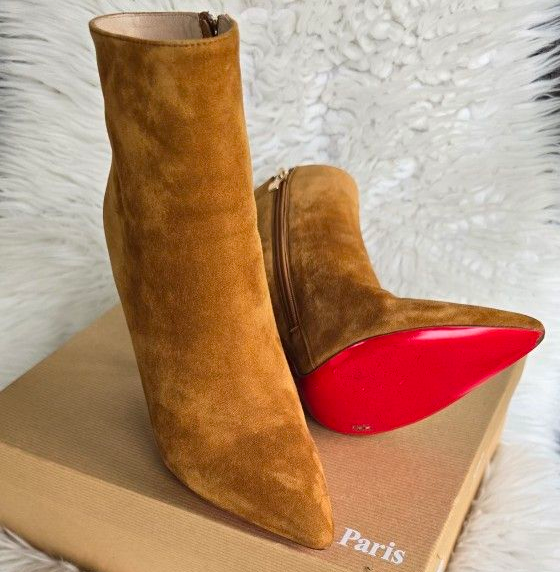 CL So Kate Booty Ankle Boots 100mm Suede Brown