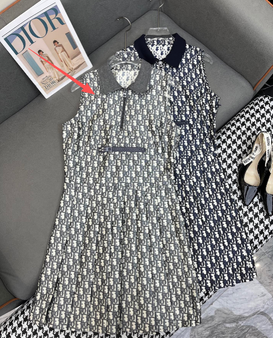 Dior 25C Pleated Short Dress 228593