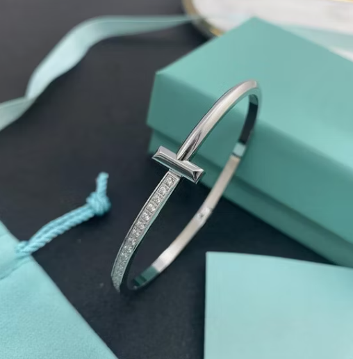 WIDE DIAMONDS HINGED BANGLE