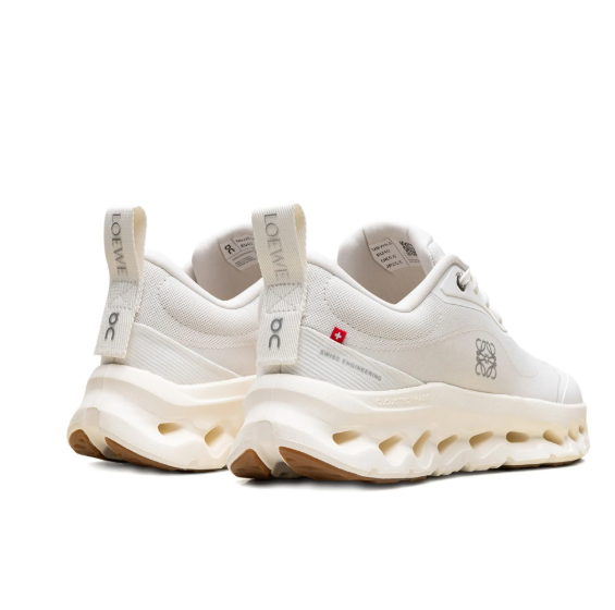 On x Loewe Cloudtilt 2.0 Sneakers In All White Fabric Rubber