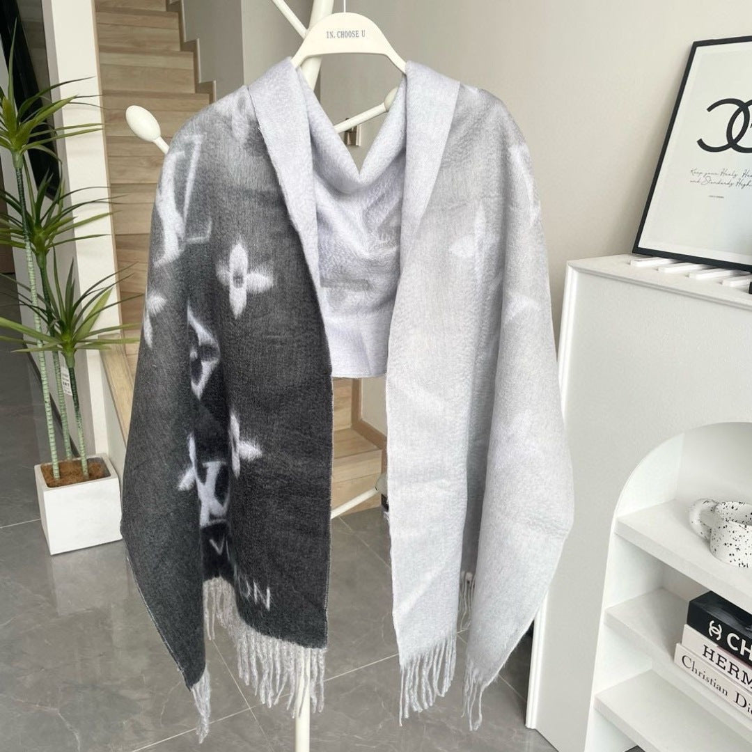 REYKJAVIK GRADIENT SCARF 220 CM CASHMERE 399737