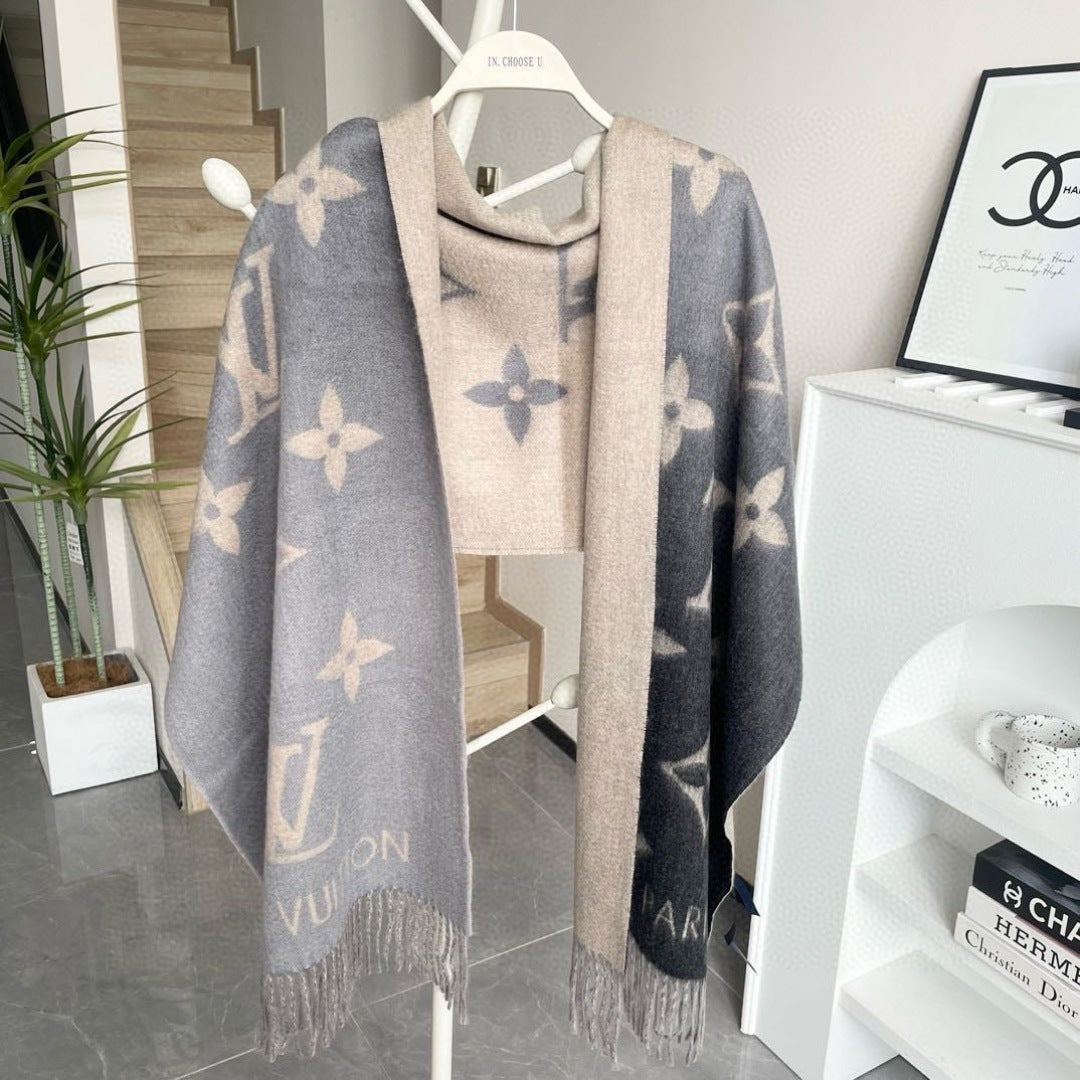 REYKJAVIK GRADIENT SCARF 220 CM CASHMERE 399737