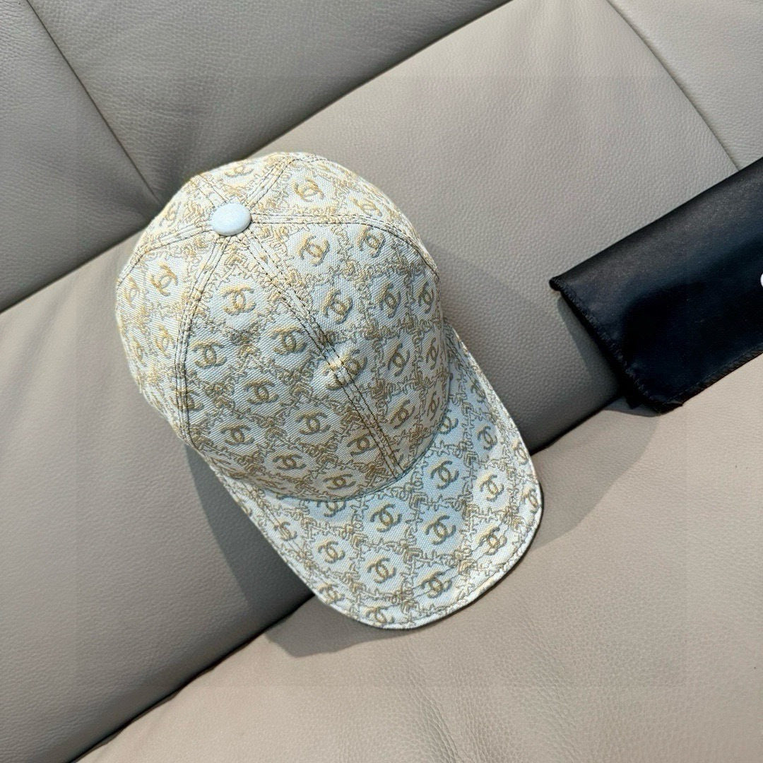 Chanel CC Logo Jacquard Baseball Cap 413094
