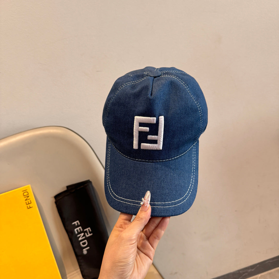 Fendi Double F Baseball Cap Cotton 323705