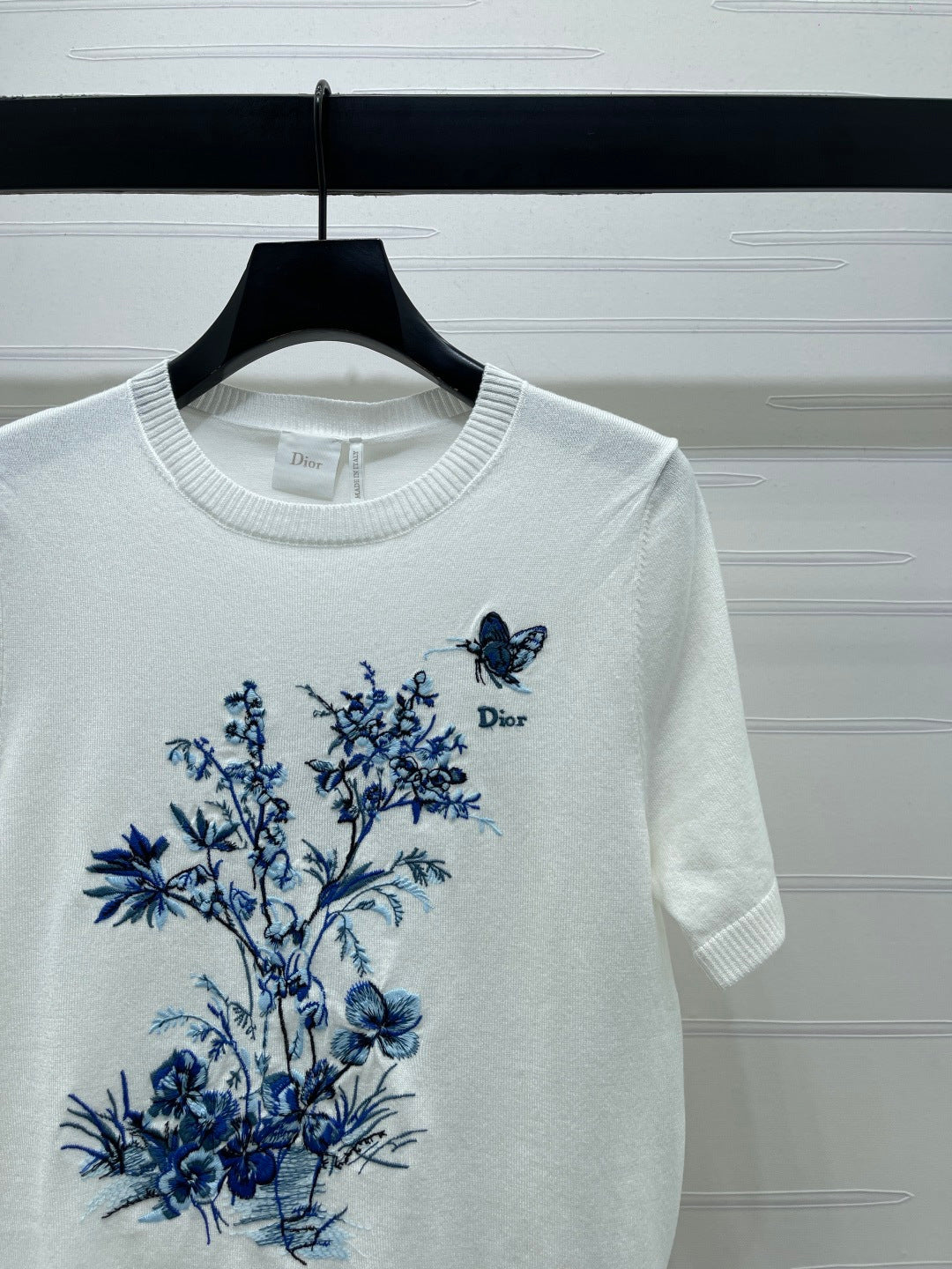 Dior 2026 Butterfly Flower T-shirt Wool 352401