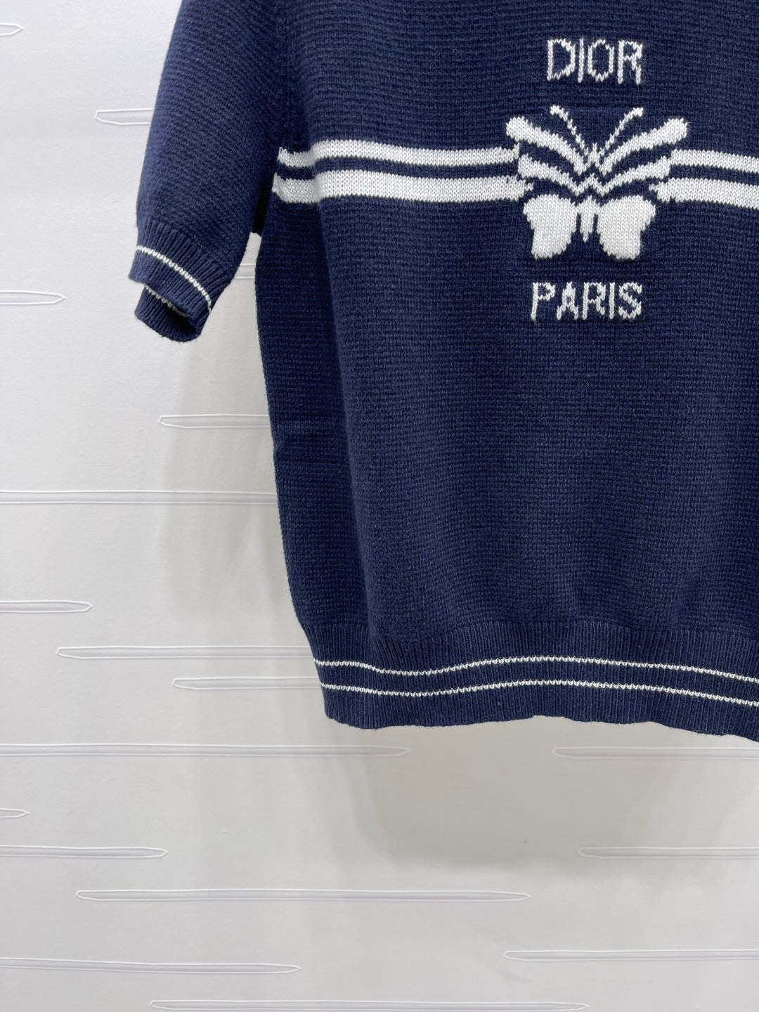 Dior 2026 Bow with Logo Short-Sleeve T-Shirt Wool