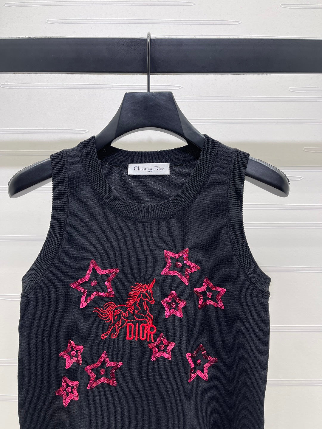 Dior 2026 Sequined Knit Vest Wool