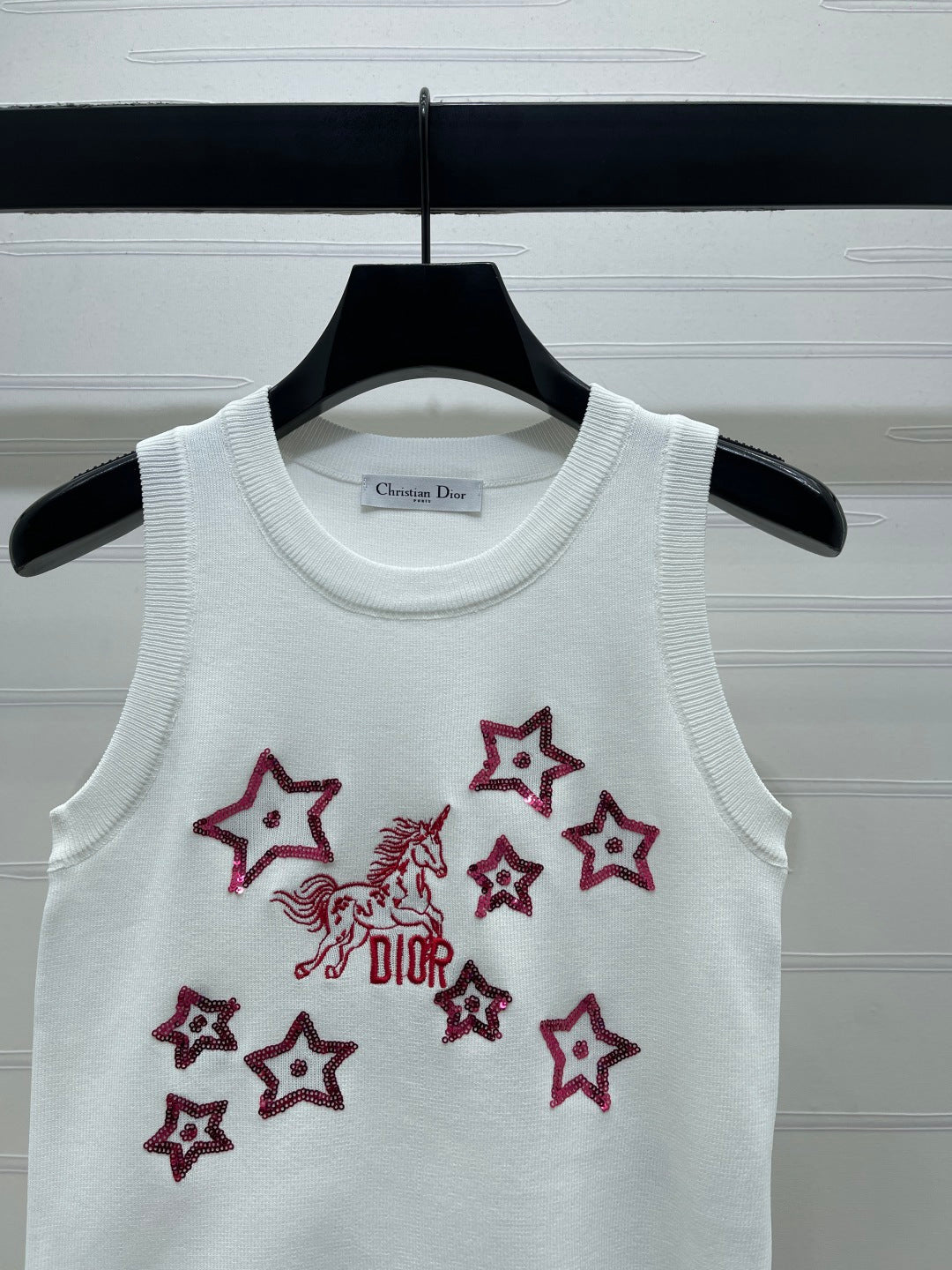 Dior 2026 Sequined Knit Vest Wool