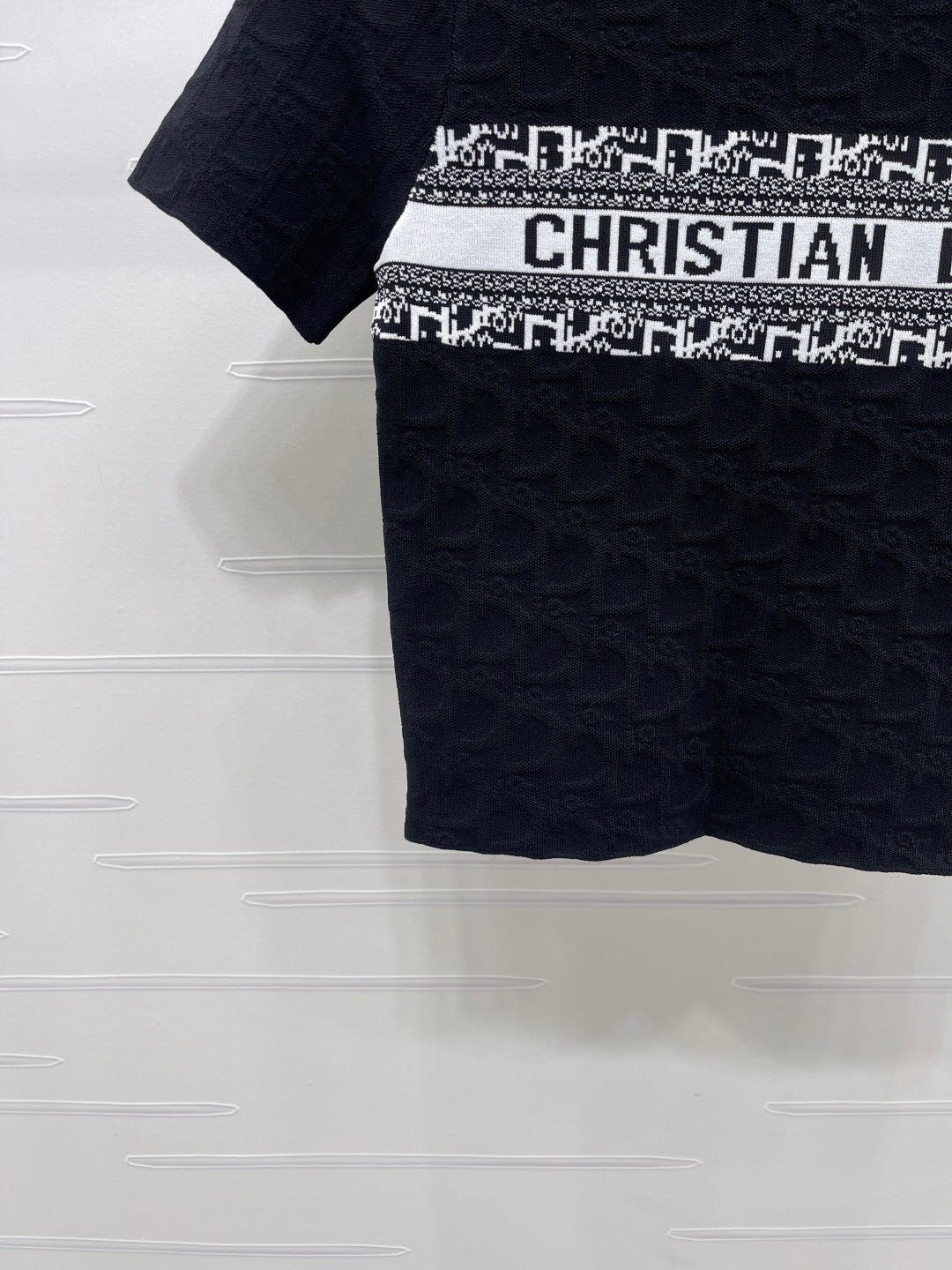 Dior 2026 Crew Neck Knit Short-Sleeve Top Wool 352606