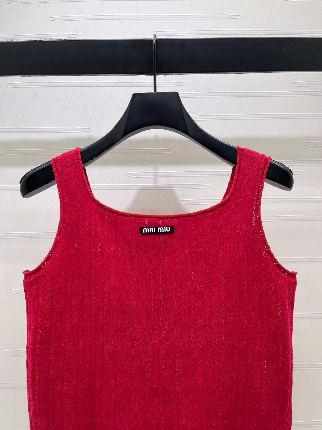 Miumiu 2026 Vest White Blue Red Wool