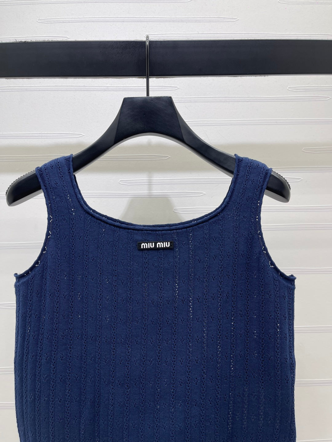 Miumiu 2026 Vest White Blue Red Wool