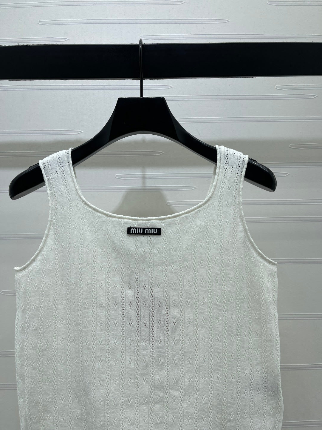 Miumiu 2026 Vest White Blue Red Wool