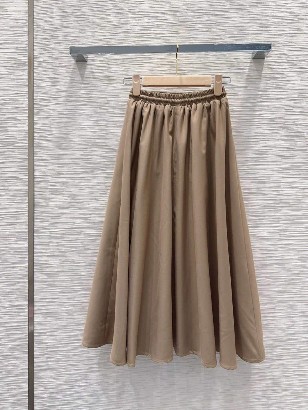 Miumiu 2026 Midi Skirt Black and Beige Polyester