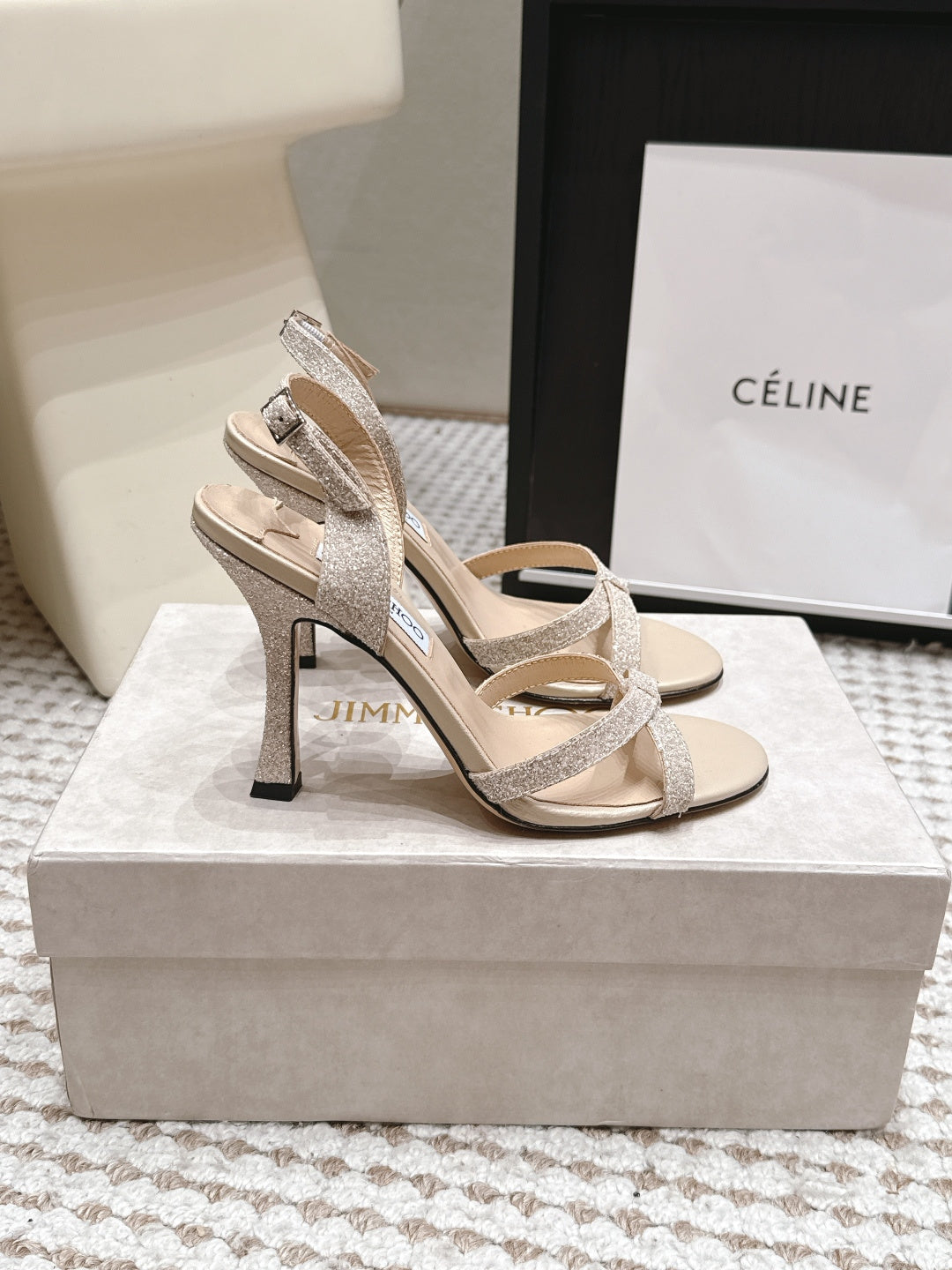 Jimmy Choo 2026 Elsy Sandals Suede Leather 930980