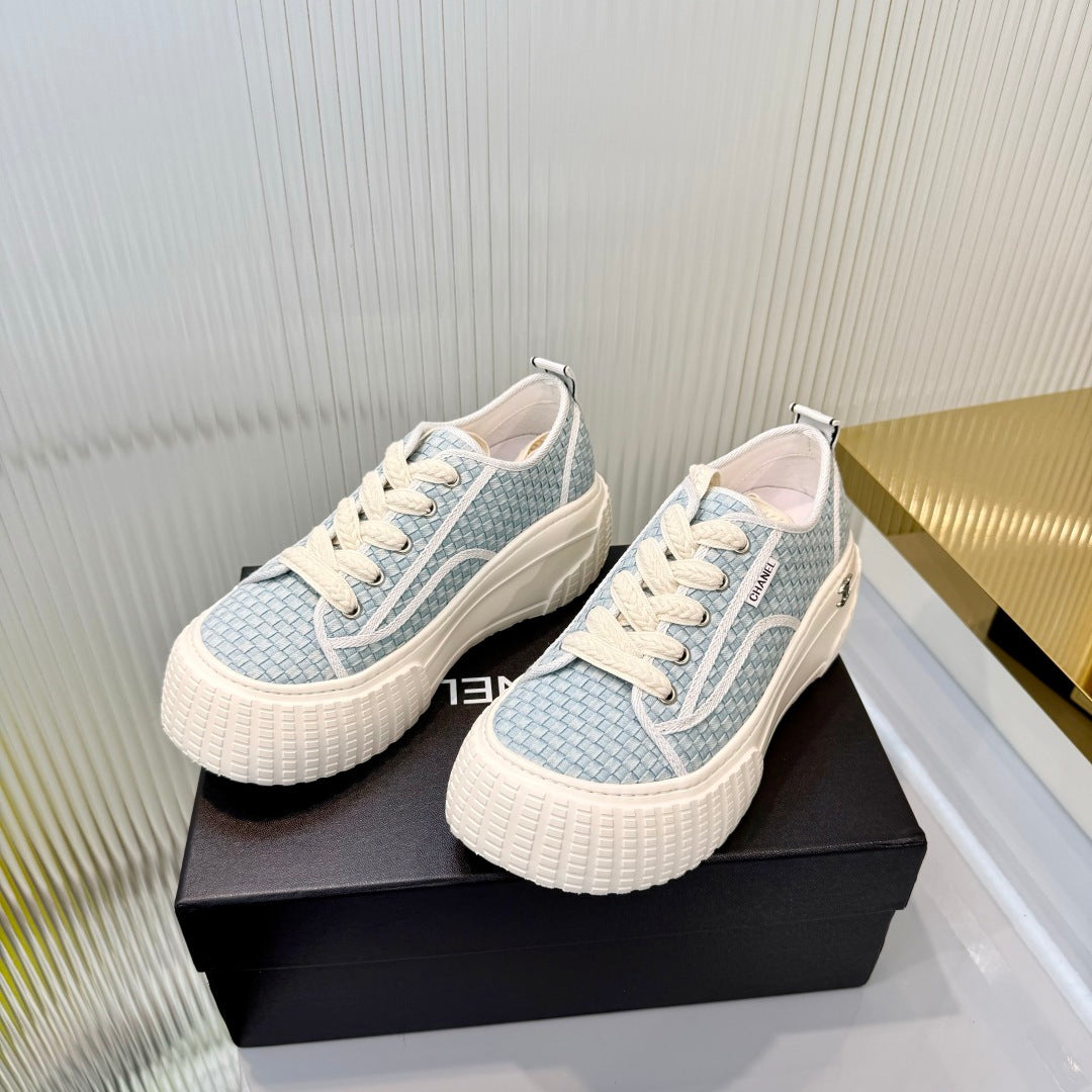Chanel 2026 Casual Sneakers Denim Leather 927706