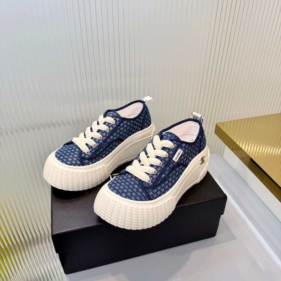 Chanel 2026 Casual Sneakers Denim Leather 927706