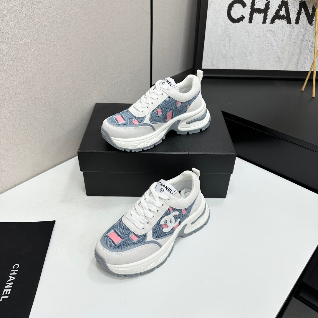 Channel 2026 Casual Sneakers 50mm Demin Suede 894875