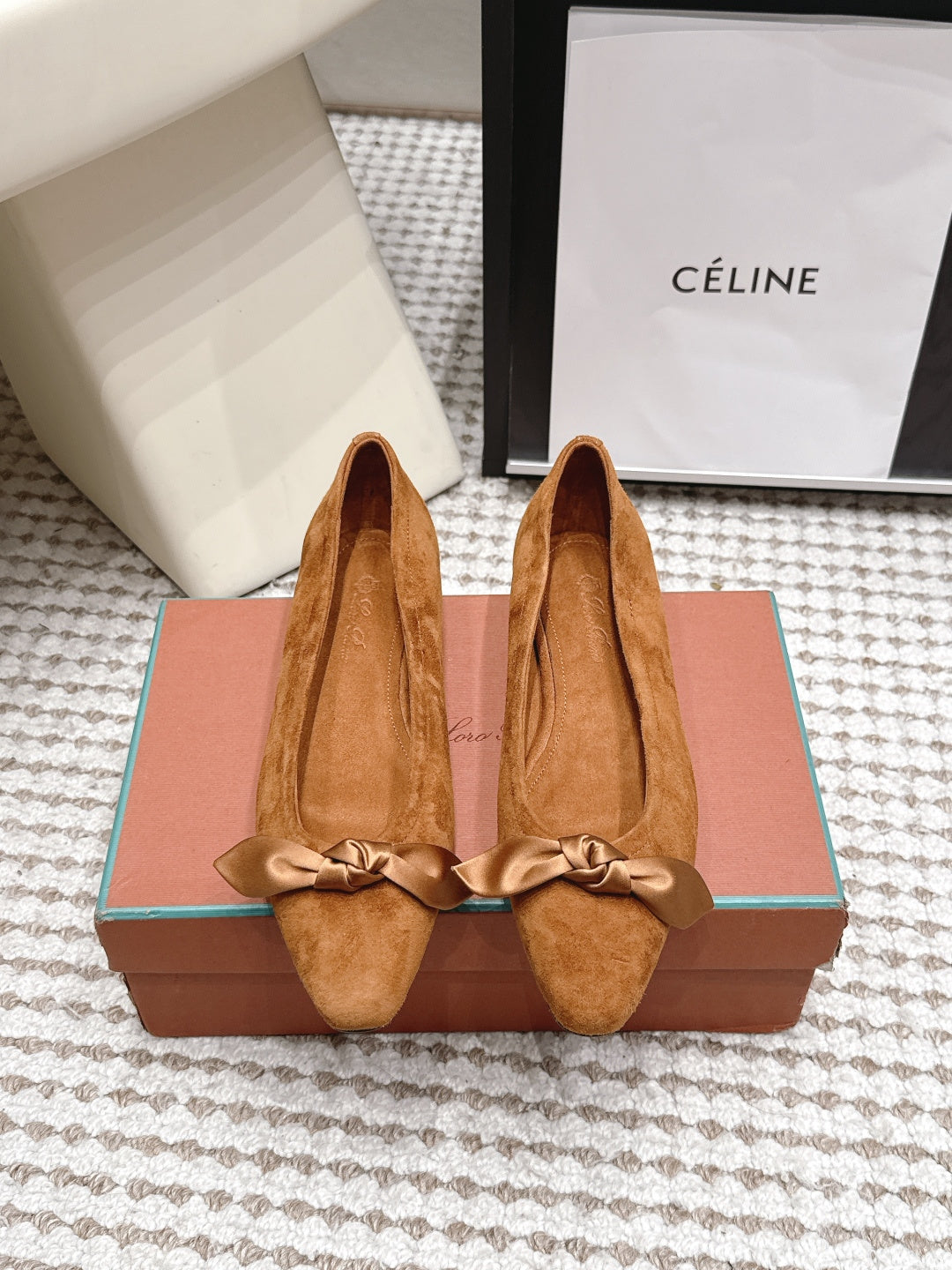Loro Piana 2026 Bow Ballet Flat Suede 930997