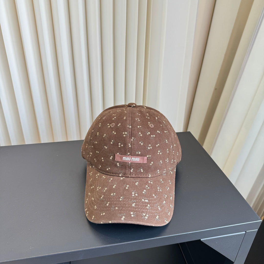 Miumiu Floral Print Baseball Cap 413004