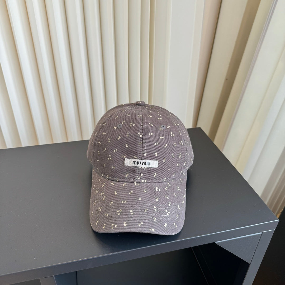 Miumiu Floral Print Baseball Cap 413004