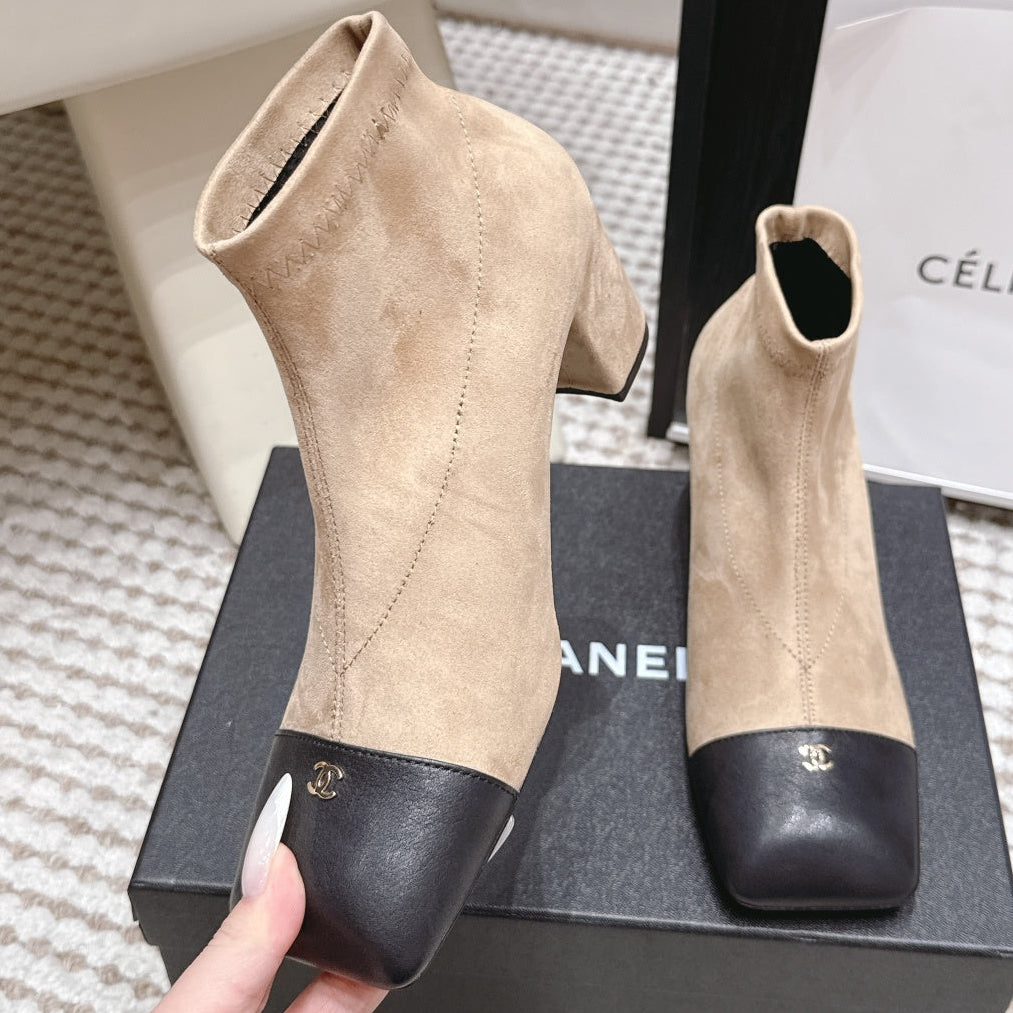 Chanel 2026 Ankle Boots 50mm Cowhide Suede 930690