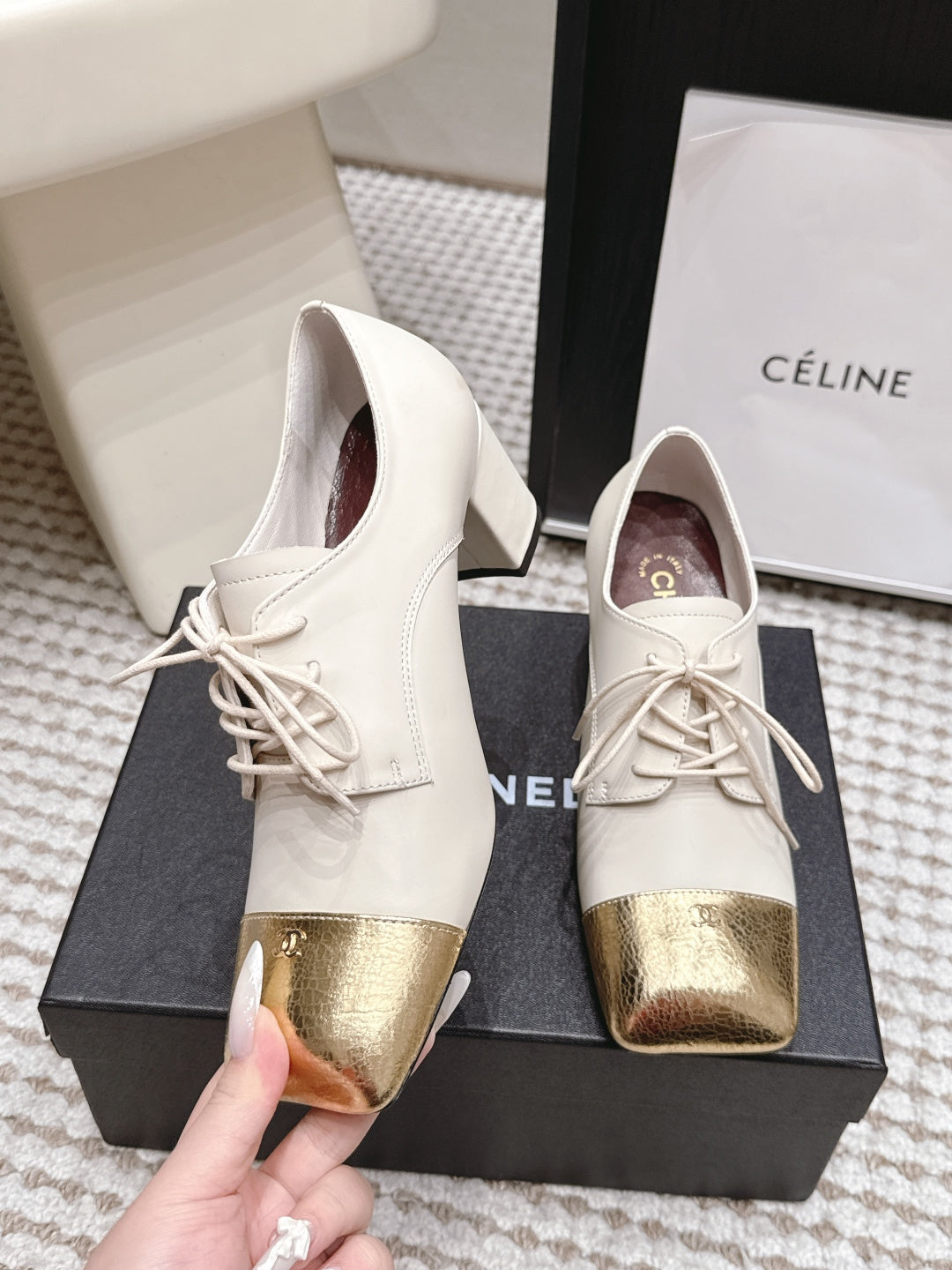 Chanel 2026 Mary Jane Shoes 50mm Cowhide 930696